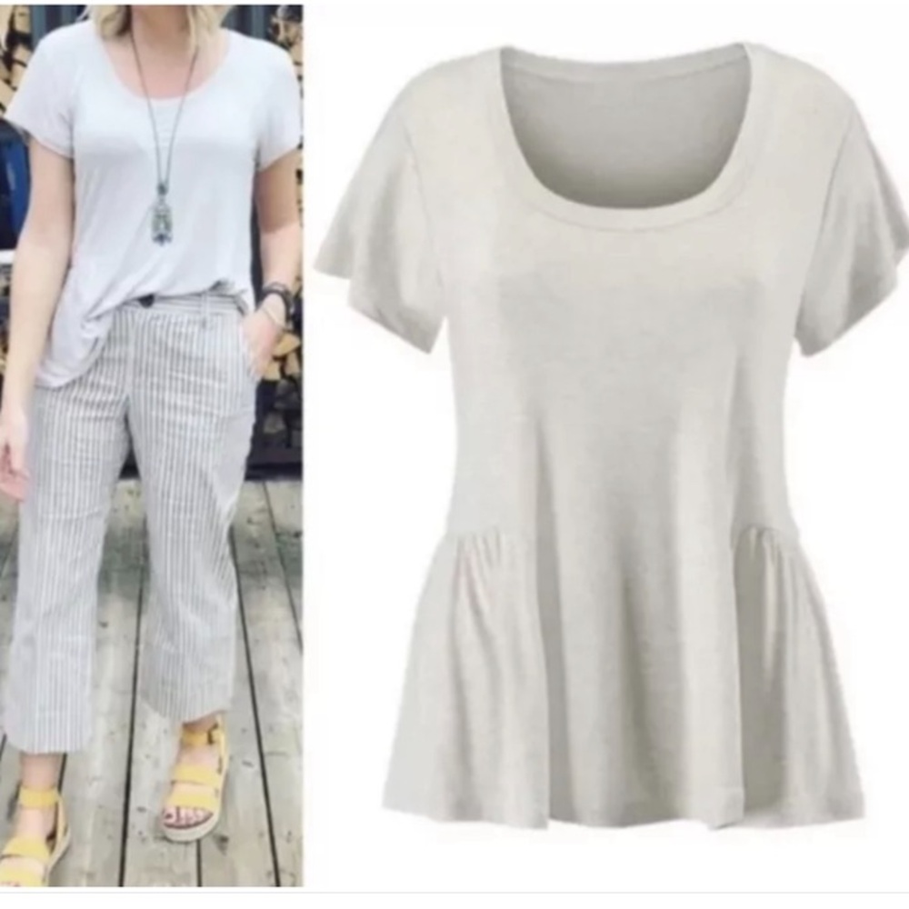 Cabi Gray Short Sleeve Tee